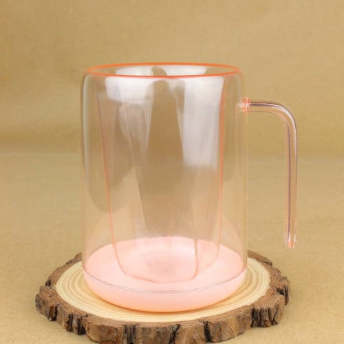 كوب قهوة باردة بلاستيكي مدبل 250 مل