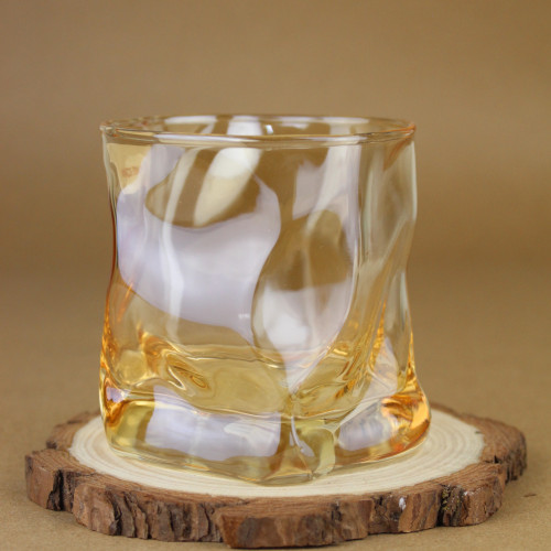 كوب زجاجي ذهبي قهوة / شاي 180