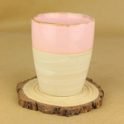 كوب قهوة / شاي وردي 400 مل