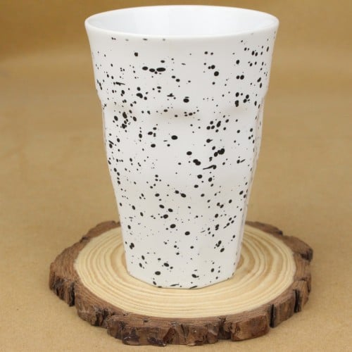 كوب sh ابيض منقط 350 مل