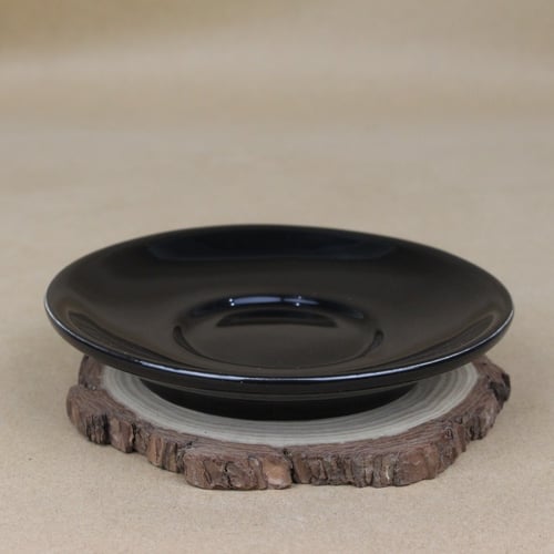 كوب قهوة اسود مع صحن 220 مل