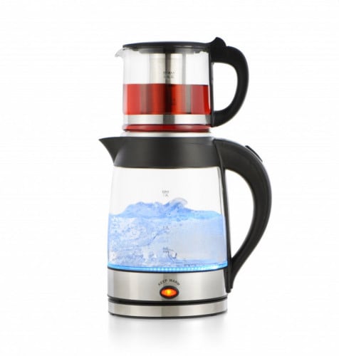 غلاية ماء و محضرة شاي بالبخار 1.8 لتر