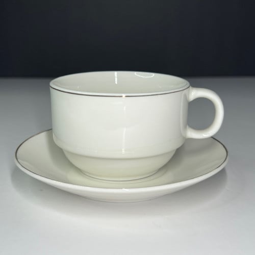 كوب شاي / قهرة مع صحن 190 مل