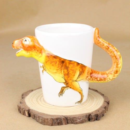 كوب الديناصور برتقالي 350 مل