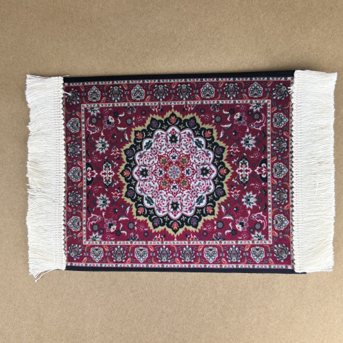 كوستر سجادة قهوة مزخرف 17*25 cm