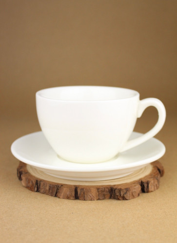 كوب قهوة سراميك ابيض 270 مل