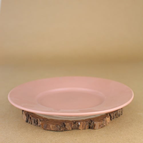 كوب قهوة مع صحن بني 230 مل