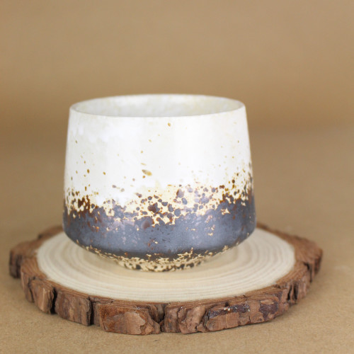 كوب قهوة ابيض مزخرف 180 مل