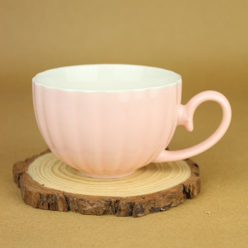 كوب لاتيه وردي 260 مل