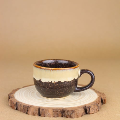 كوب قهوة تركية 80 مل مع صحن