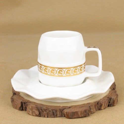 كوب قهوة تركية فاخر مع صحن 80 مل