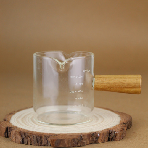 كأس بـ مقبض خشبي 120 مل