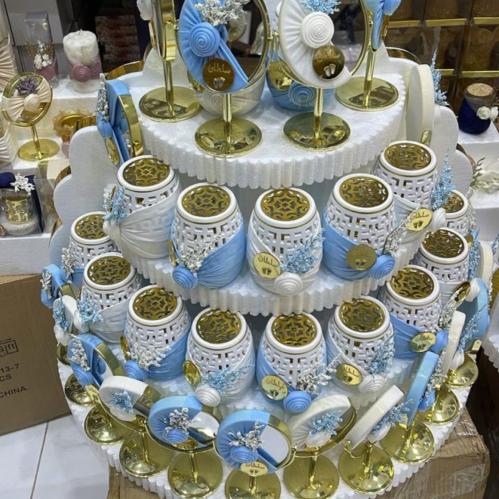 مجموعه (٢٤) تنسيق مباخر ومريات مع الاسم