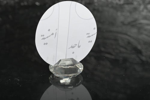 مجموعه(12) استاند كريستال شكل جوهرة