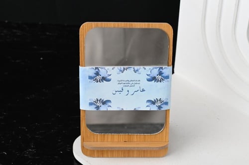 مجموعه(12) مريات خشبية مع طباعه الثيم حسب الطلب مق...