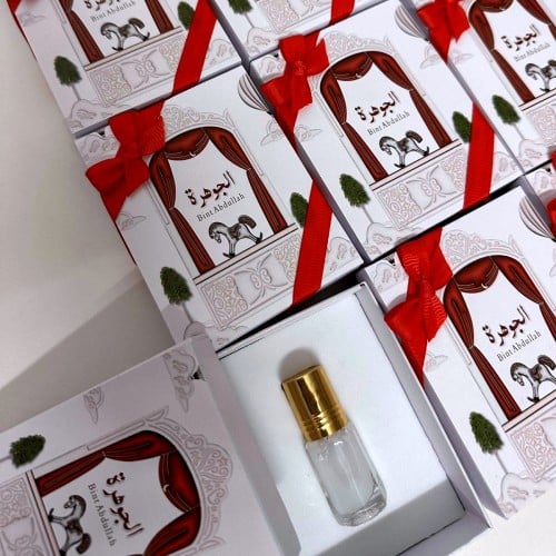 مجموعة (12) تنسيق عطر ربع توله مع كتابه الأسم حسب...