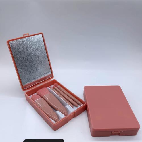 مجموعه (12) طقم فرش مكياج في علبة بي مرياء لو وردي