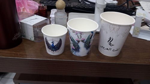 مجموعه (12) طباعه علي الاكواب حسب الطلب والمقاس