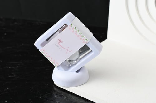 مجموعه(12) برواز شفاف مع ربع تولة مسك وثيم حسب الط...