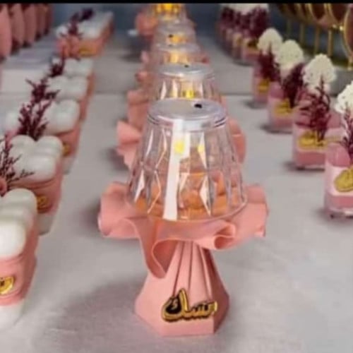 مجموعة (12) ابجورة مع التنسيق ولوجو حسب الطلب