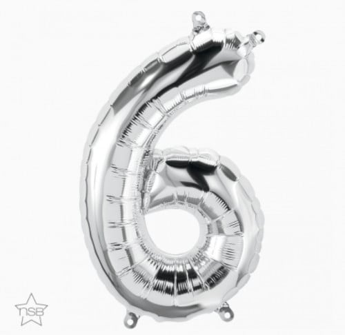 بالون رقم فضي كبير | Large Foil Balloon Number Sil...