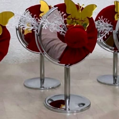 مجموعة (12) مرايا بقاعدة مع التنسيق ولوجو الحسب ال...