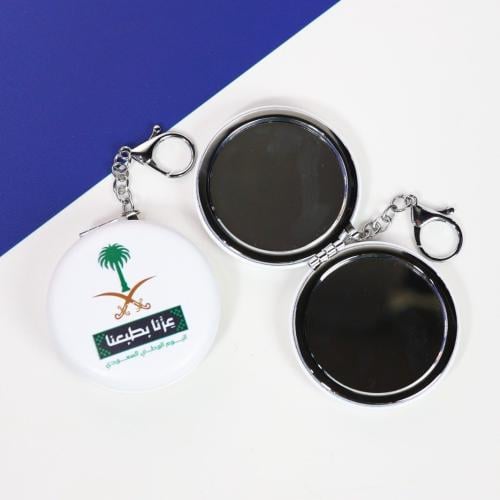 مجموعه(12) مرايات دائري مع ميدلية عبارة عزنا بطبعن...