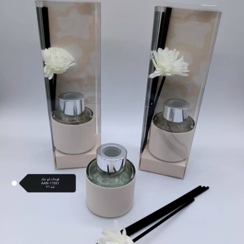 مجموعه (12) فواحات بروائح متعددة تغليف جلد دائري