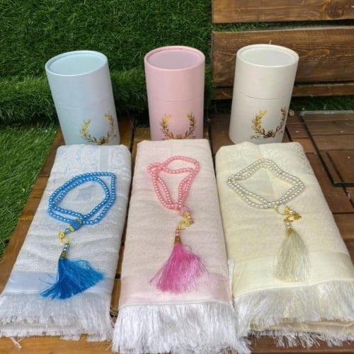 مجموعه (6) سجاد اسطواني مع سبحة تركي