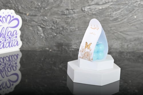 مجموعه(12) شموع مع ثيم حسب الطلب