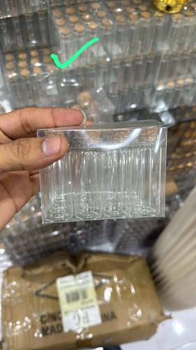 مجموعه(١٢) علب زجاج اسطواني