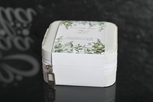 مجموعه(12) شنطة مجوهرات مع كتابة حسب الطلب