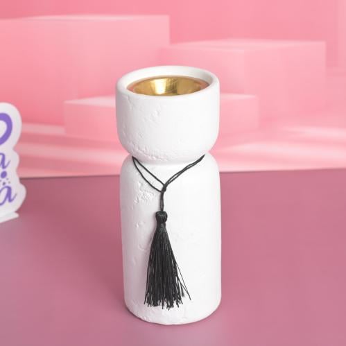 مجموعه(6) مبخرة سيرميك مع كتلة اسود18*7.5سم