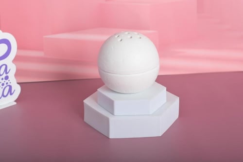 مجموعه(12) مبخرة سيرميك شكل كورة بي علبة شفاف