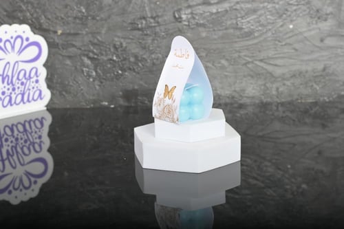 مجموعه(12) شموع مع ثيم حسب الطلب