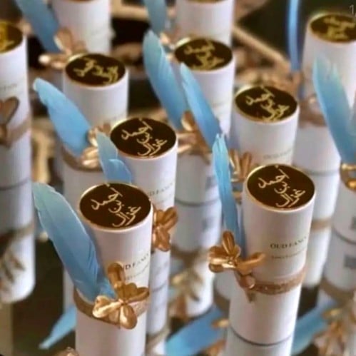 مجموعه (12) تنسيق عطر اصفهان مع كتابة لوجو حسب الط...