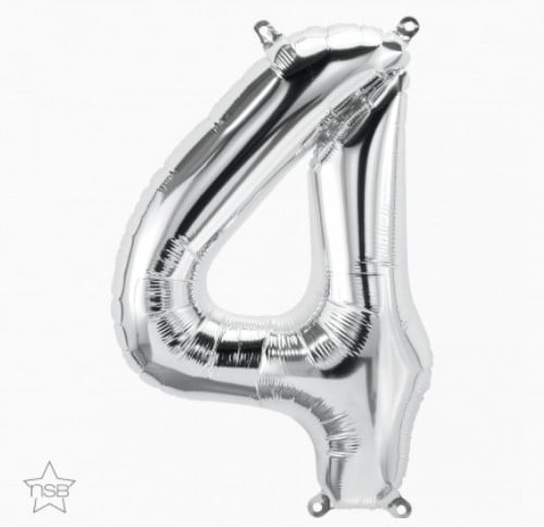 بالون رقم فضي كبير | Large Foil Balloon Number Sil...