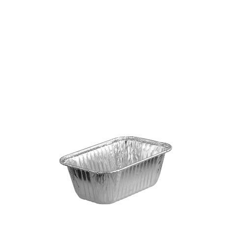 مجموعة (50) صحن قصدير مستطيل - 140مل