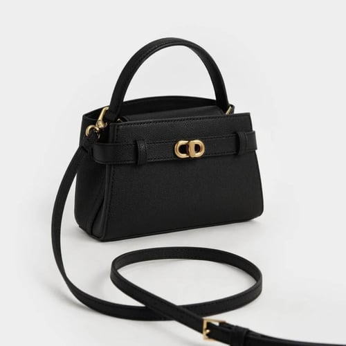 حقيبة أوبرييل ذات المقبض العلوي (صغيرة) - أسود