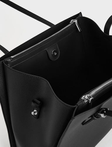 حقيبة سانسا توت باق - سوداء