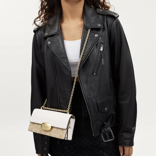 Eliza Flap Crossbody In Signature Canvas.