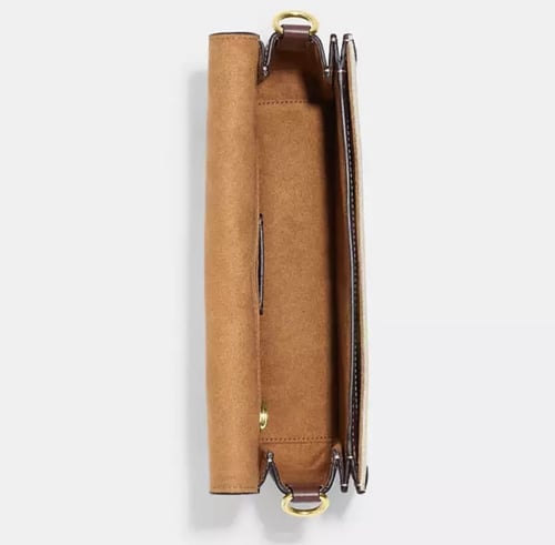 حقيبة كتف مورغان (بيج/بني)