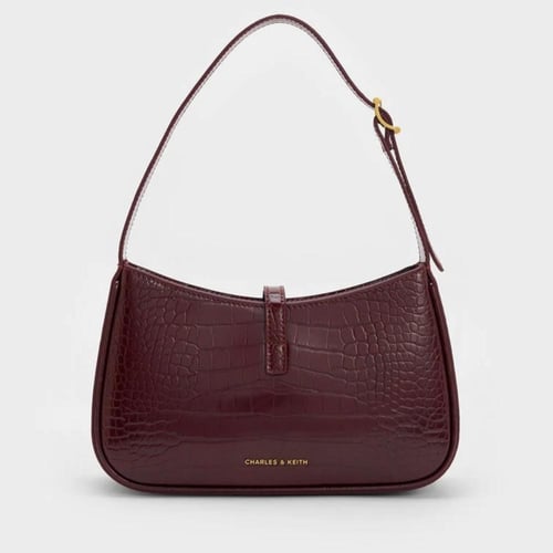 حقيبة سيسيا جلد - برغندي