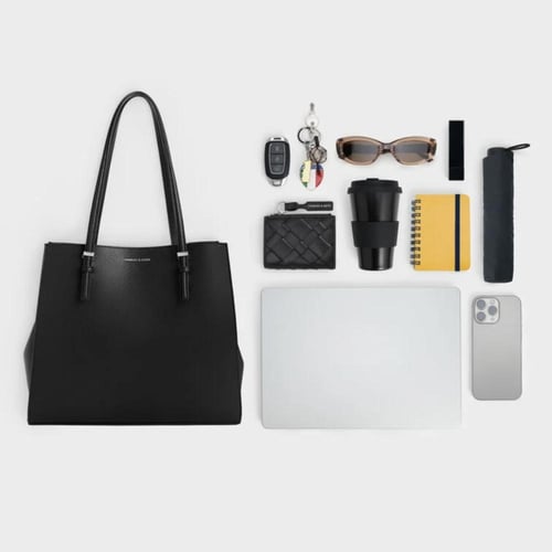 حقيبة سانسا توت باق - سوداء