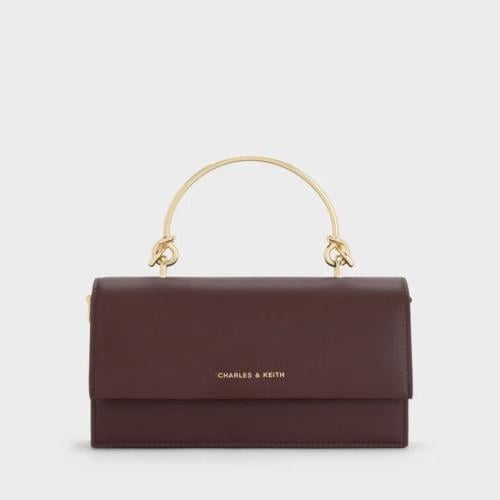 شنطه كريستين مع بوكس - عنابي