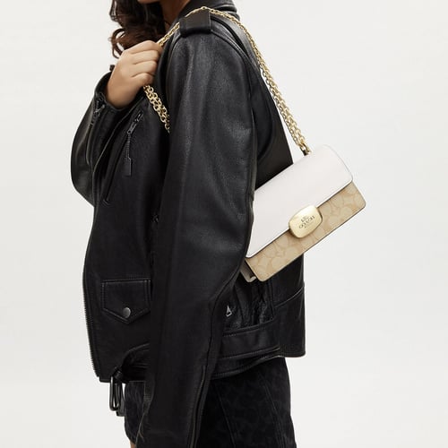 Eliza Flap Crossbody In Signature Canvas.