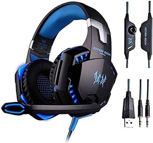 سماعة راس سلك للالعاب محيطيه