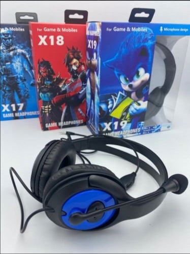 سماعة رأس سلكية للألعاب مع ميكروفون