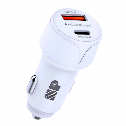 شاحن سيارة بمنفذين PD + USB من isnup