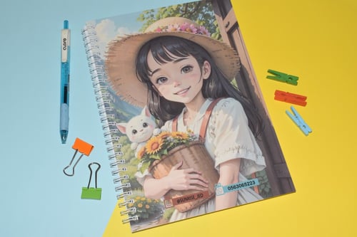 دفتر شخصية كرتونية